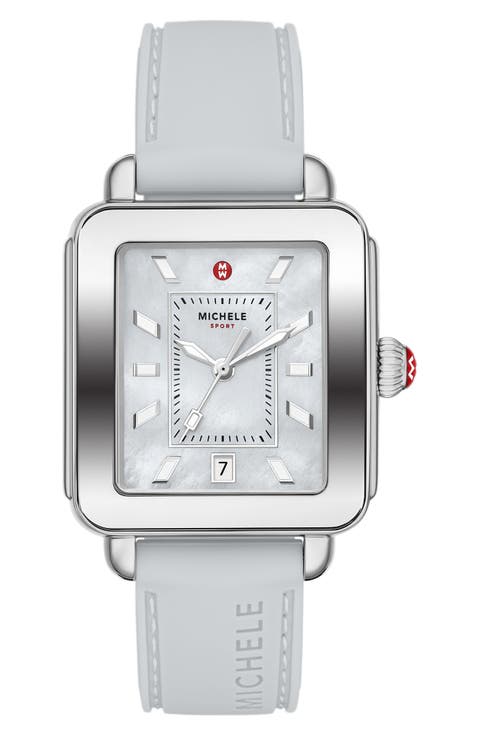 Deco Sport Silicone Strap Watch, 34mm x 36mm