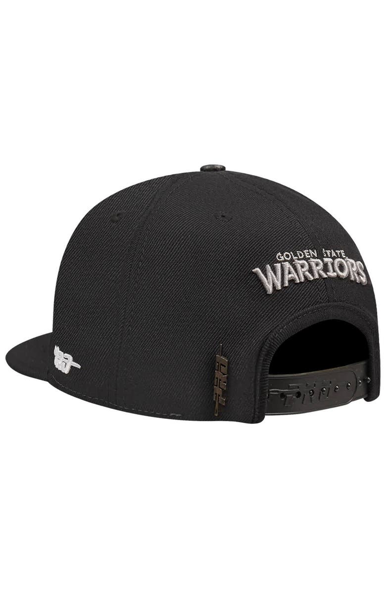 PRO STANDARD Men's Pro Standard  Cream Golden State Warriors French Terry Snapback Hat, Alternate, color, Cream