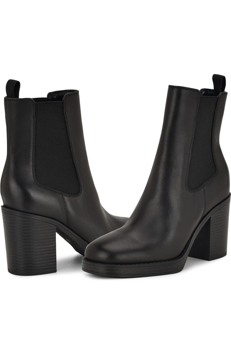 Nine West Hollin Platform Chelsea Boot, Alternate, color, Black