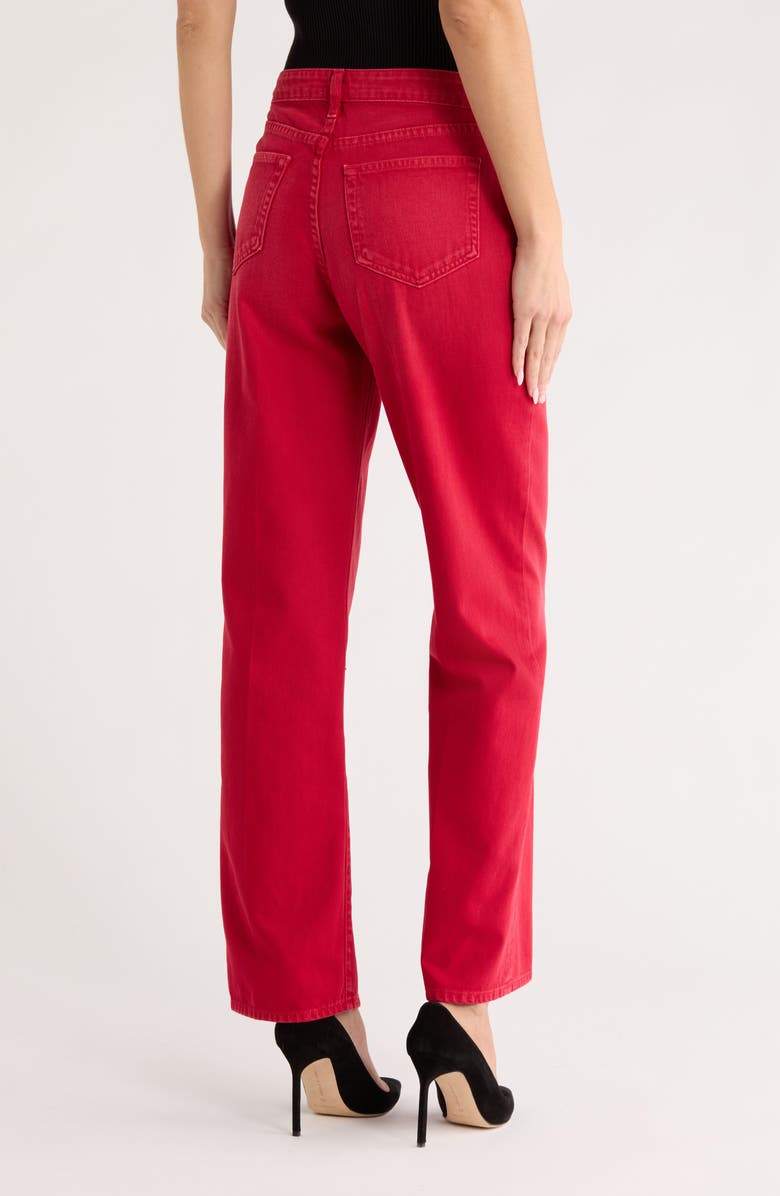 L'AGENCE Jones High Waist Stovepipe Straight Leg Jeans, Alternate, color, Carmine
