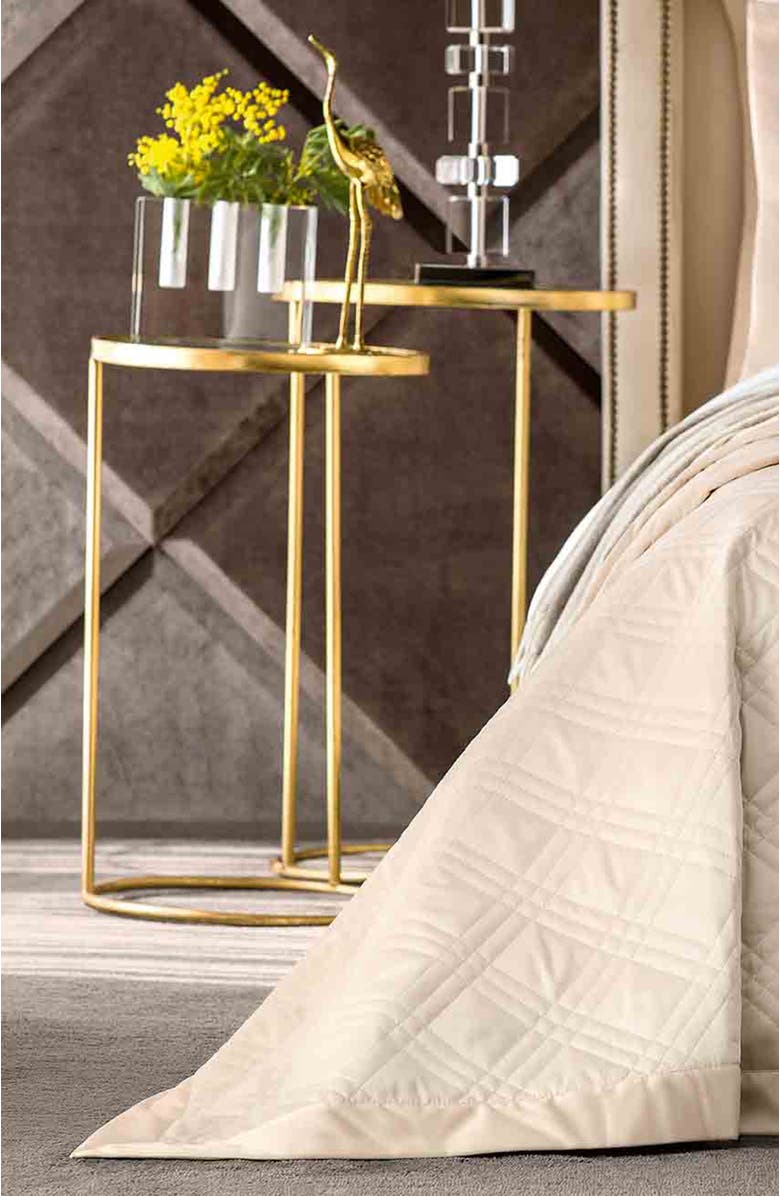 Togas Orlean Bedcover, Alternate, color, Beige