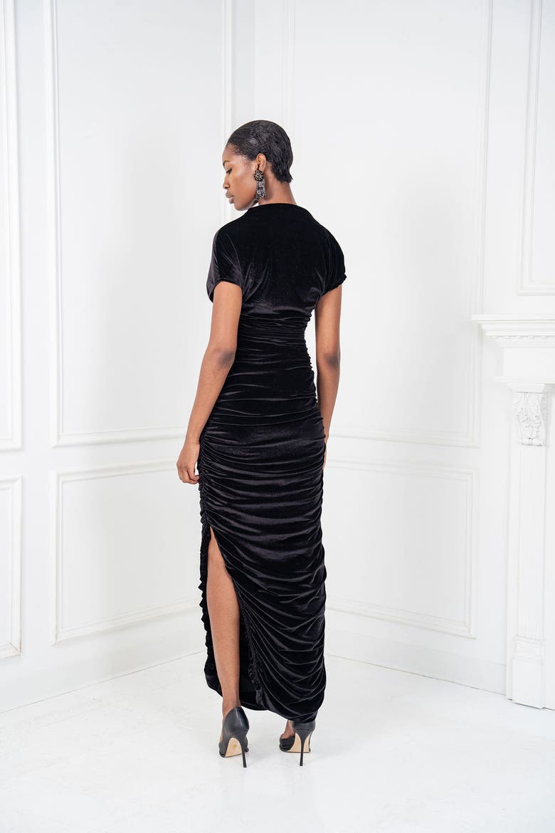Angelina Cocktail Gown, Alternate, color, Black