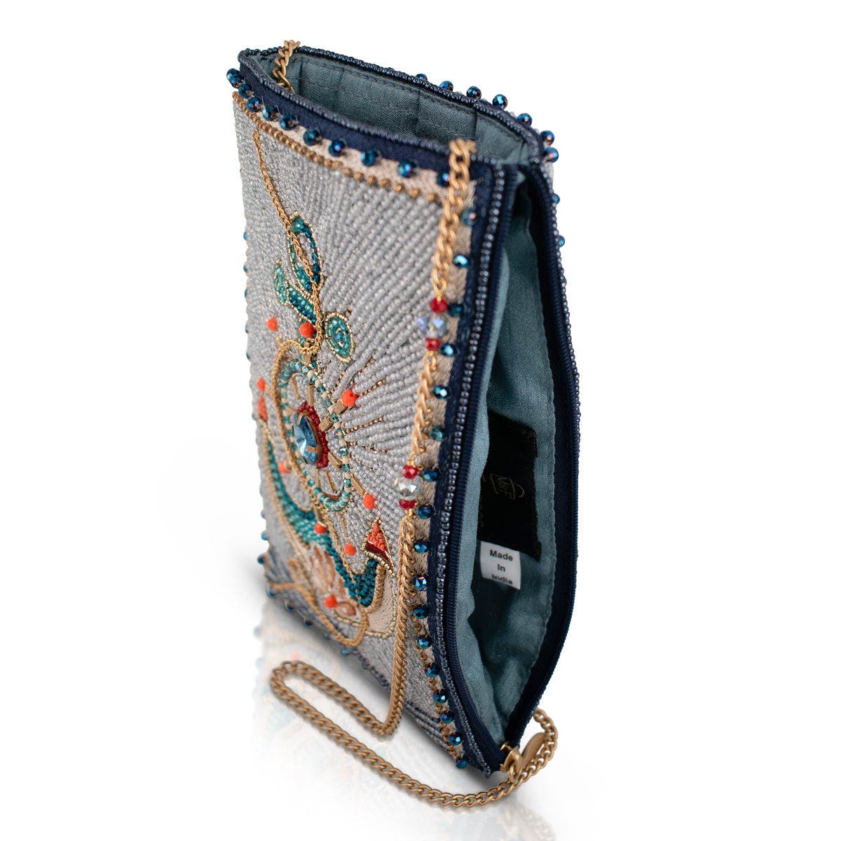 Mary Frances Accessories Keep It Steady Crossbody Phone Bag, Alternate, color, Blue