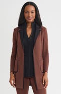 Misook Hertiage Two-Tone Knit Jacket