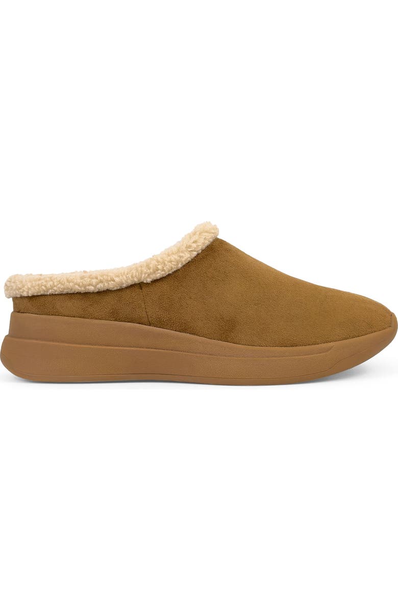 Aerosoles Flory Faux Shearling Slipper, Alternate, color, Tobacco Suede Shearling