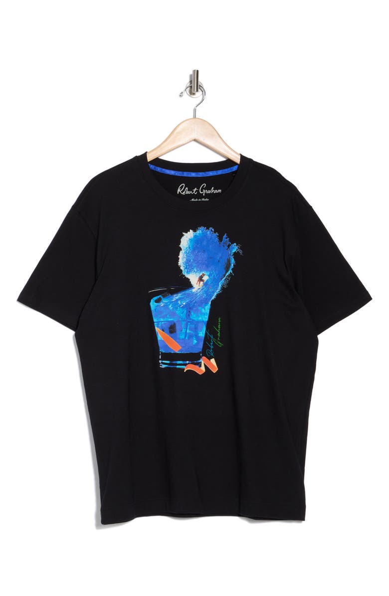 Robert Graham Surf N Sip Cotton Graphic T-Shirt, Alternate, color,