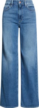 PAIGE Anessa High Waist Ankle Wide Leg Jeans
