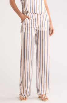 Veronica Beard Girgore Stripe Wide Leg Pants