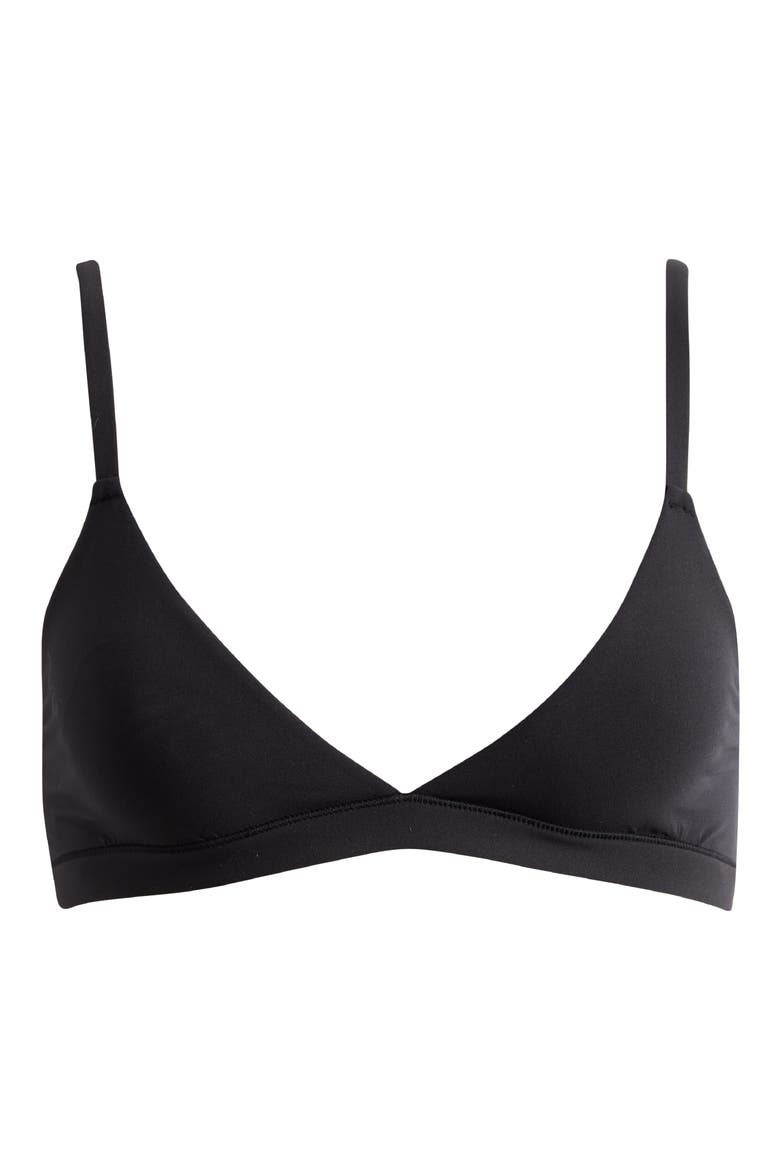 Fits Everybody Triangle Bralette, Alternate, color, ONYX