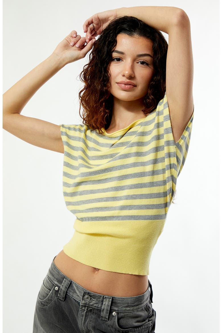 Eva Knit Top, Alternate, color, YELLOW STRIPE
