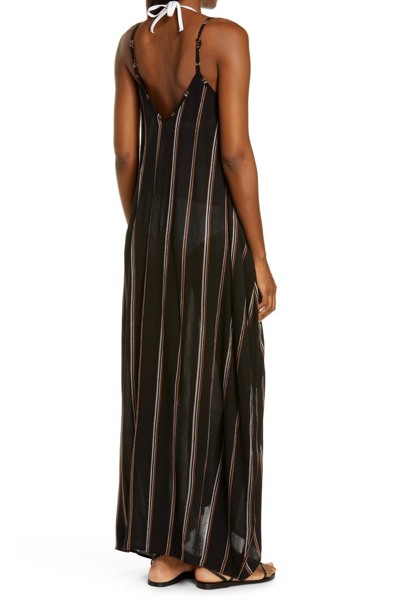 Elan Stripe Cover-Up Maxi Dress, Alternate, color, 