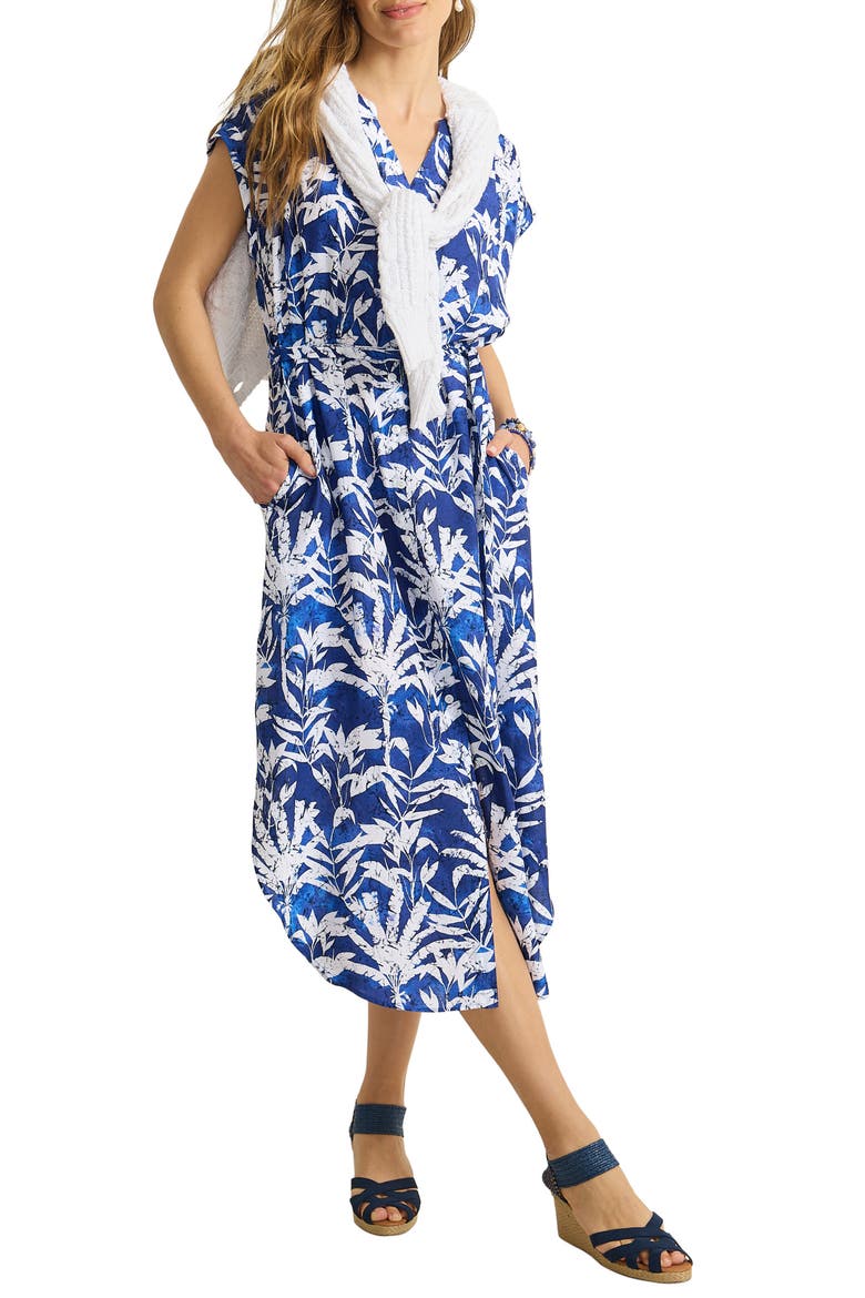 Coconut Cove Midi Shirtdress, Alternate, color, DRESS BLUES