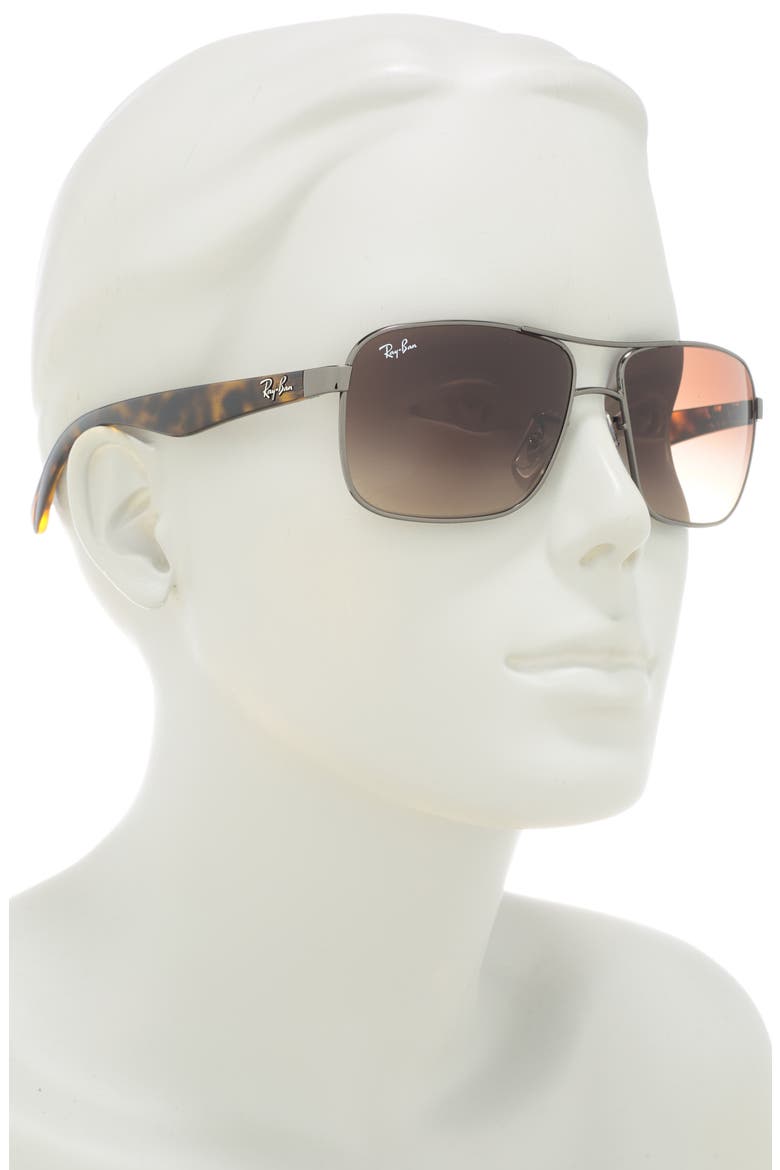 59mm Navigator Sunglasses, Alternate, color, GUNMETAL