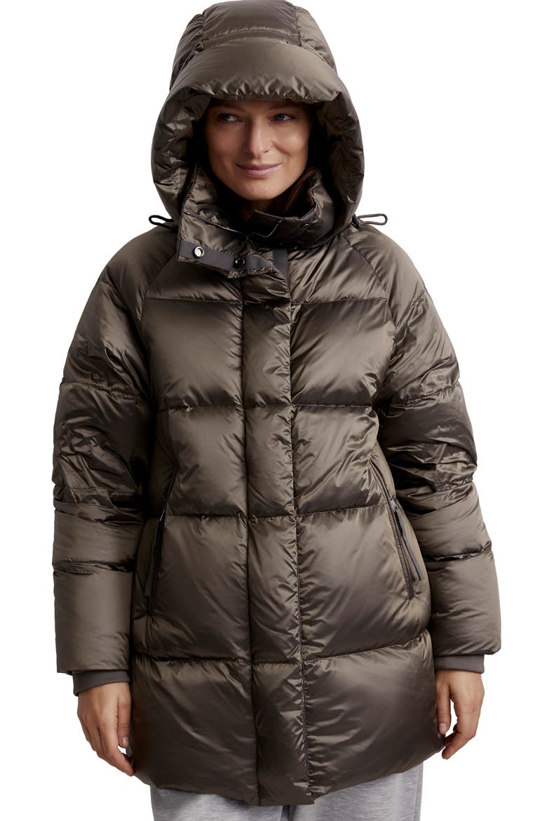 Canton Down Puffer Jacket, Alternate, color, BRUSHED OLIVE METALLIC