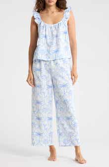 PJ Salvage Ruffle Long Pajamas