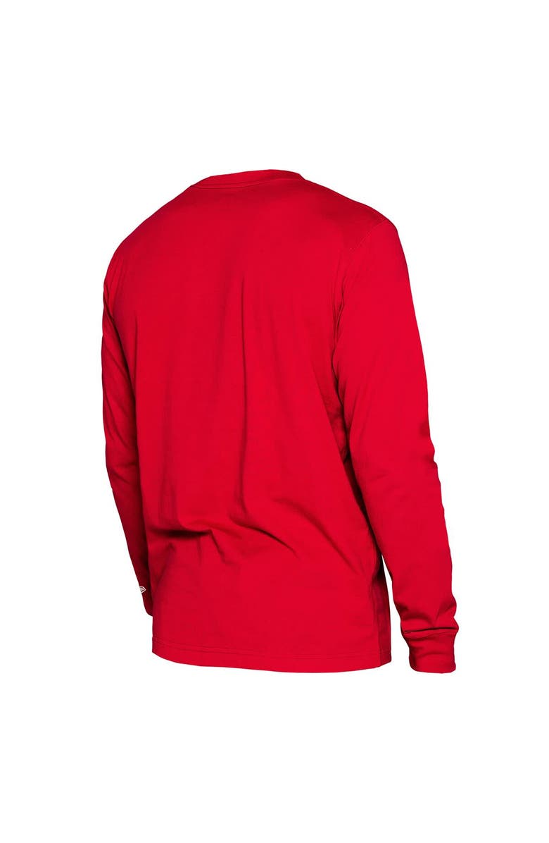 New Era Men's New Era Red Houston Rockets 2024/25 City Edition Long Sleeve T-Shirt, Alternate, color,