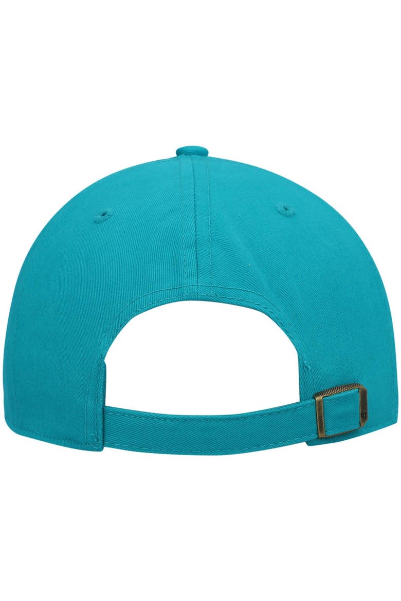 Women's '47 Aqua Miami Dolphins Miata Clean Up Primary Adjustable Hat, Alternate, color, Aqua