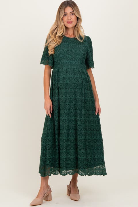 Floral Lace Midi Dress