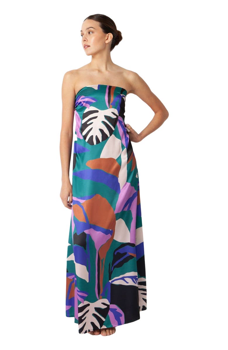 Villa Fresca Halle Dress Cover Up, Alternate, color, Lush