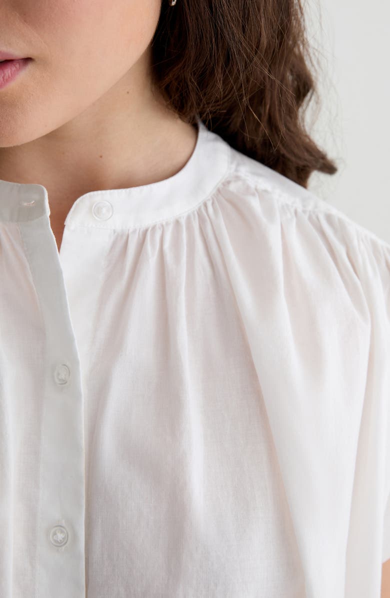 AG Lotta Shirred Cotton Top, Alternate, color, 