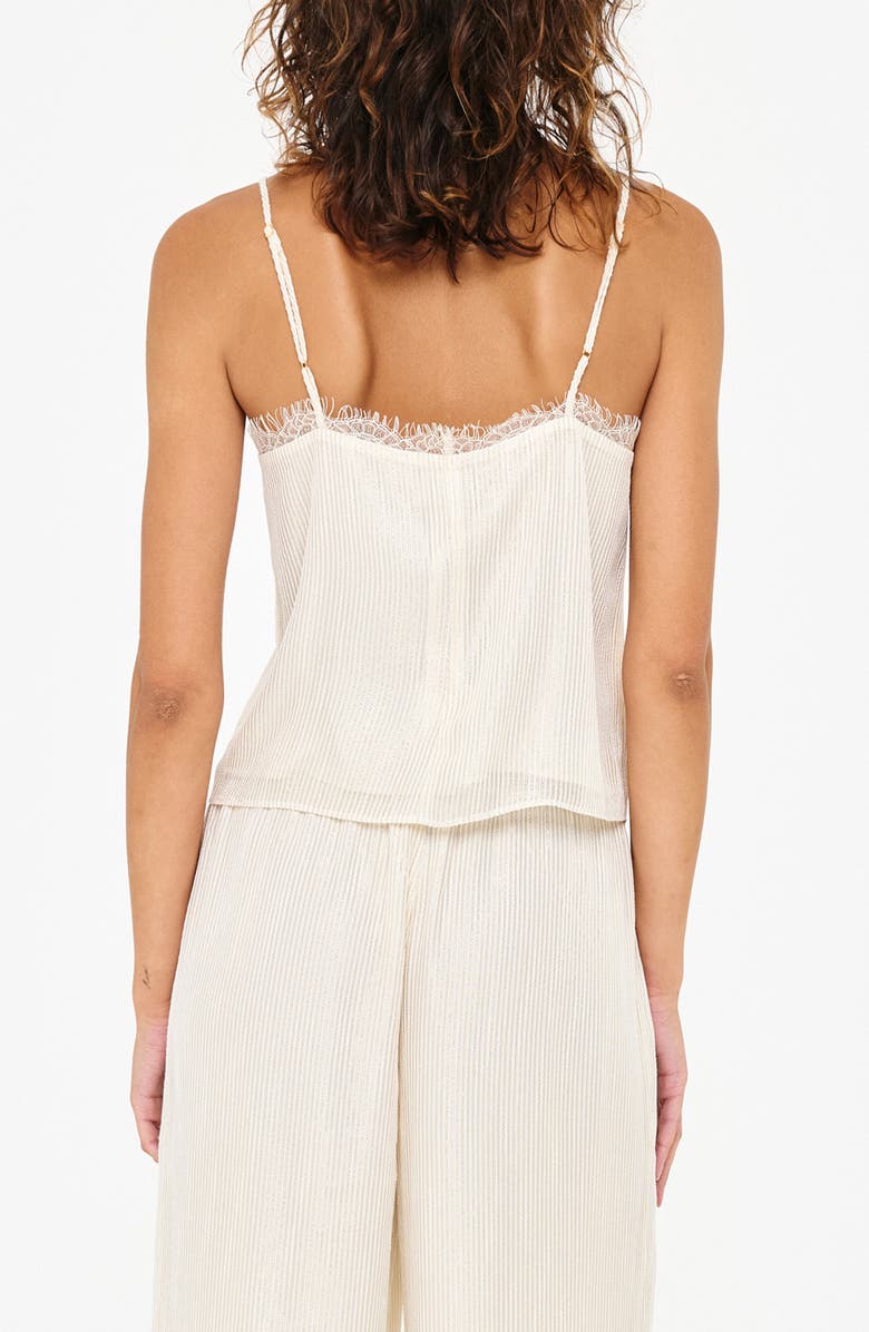 CAMI NYC Melisa Metallic Lace Trim Camisole, Alternate, color, 