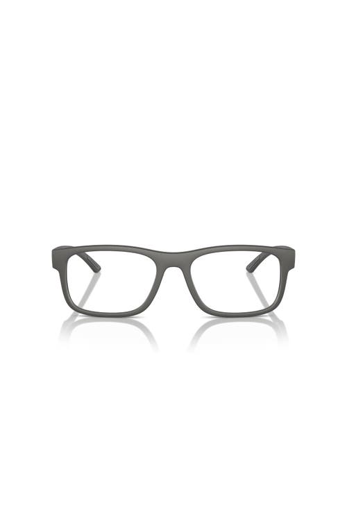 Prada Linea Rossa 54mm Rectangle Optical Glasses In Gray