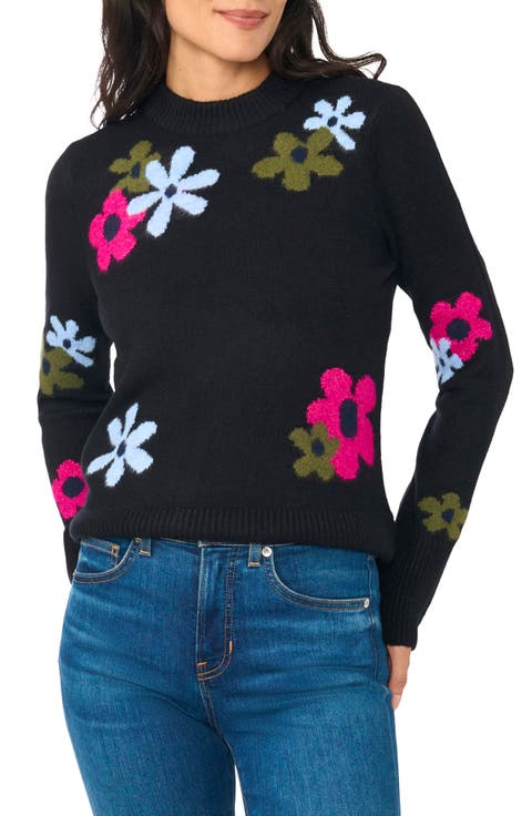 Floral Crewneck Sweater