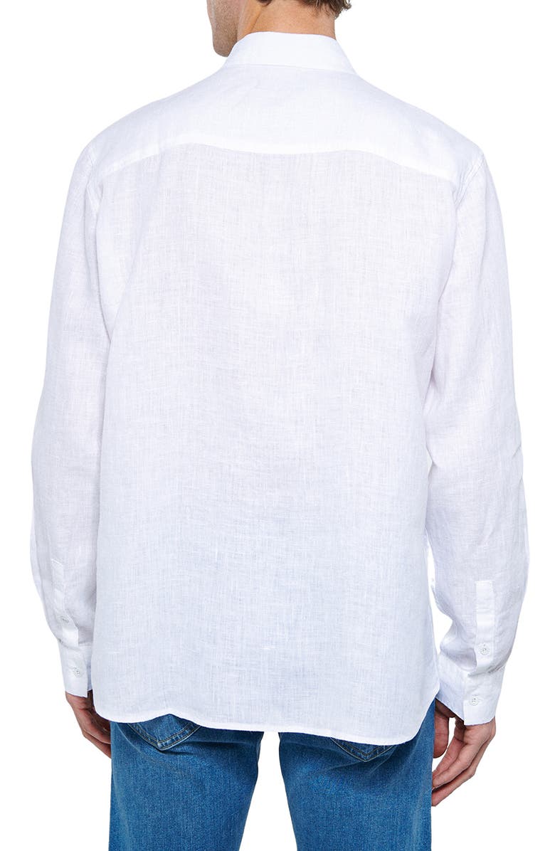 Mavi Jeans Linen Button-Up Shirt, Alternate, color, 