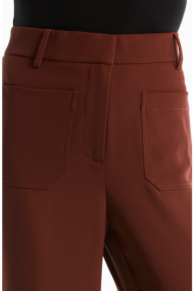 Patch Pocket Flare Leg Pants, Alternate, color, CINNAMON