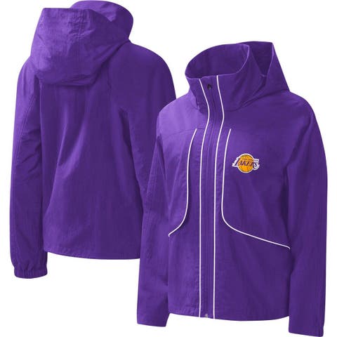 Women's G-III 4Her by Carl Banks Purple Los Angeles Lakers Last Shot Full-Zip Hoodie