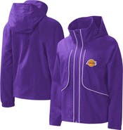 G-III 4HER BY CARL BANKS Women's G-III 4Her by Carl Banks Purple Los Angeles Lakers Last Shot Full-Zip Hoodie