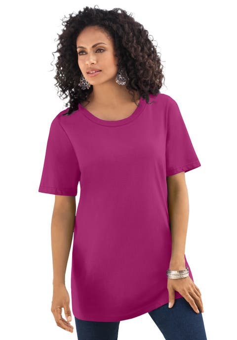 Plus Size Cotton Ultimate Crewneck Tee (Plus)