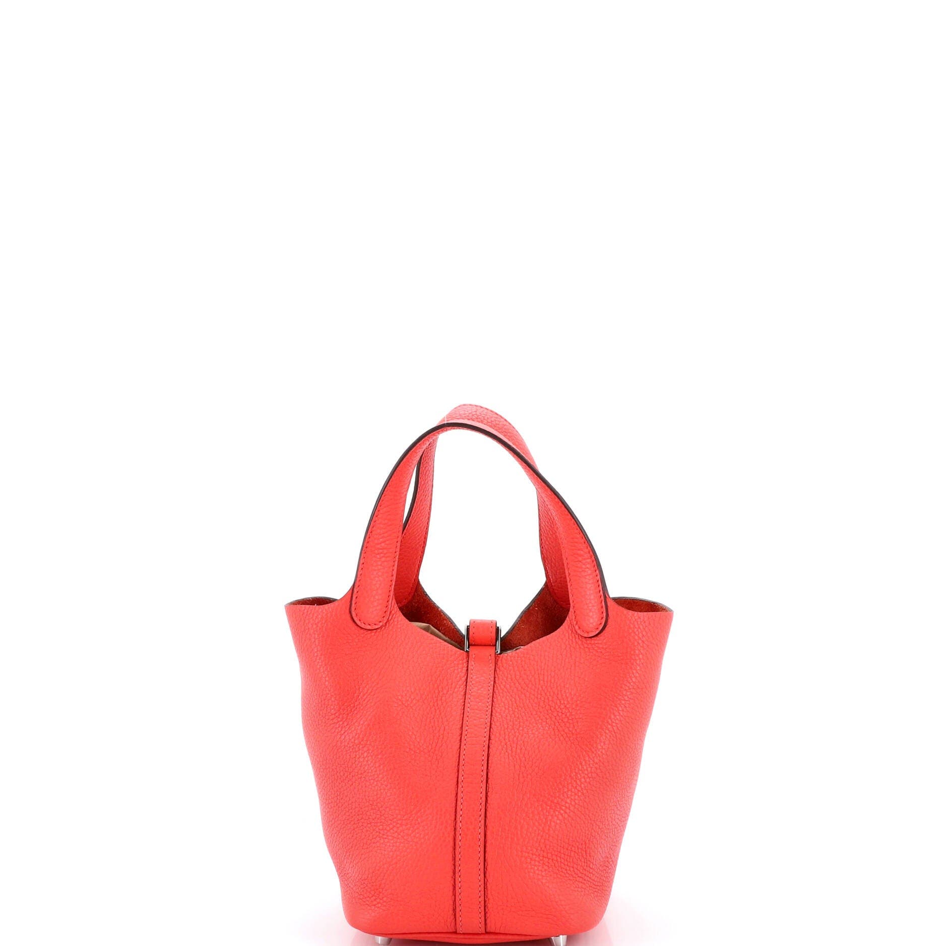 Pre-Owned Hermes Picotin Lock Bag Clemence PM, Alternate, color, Rouge Pivoine