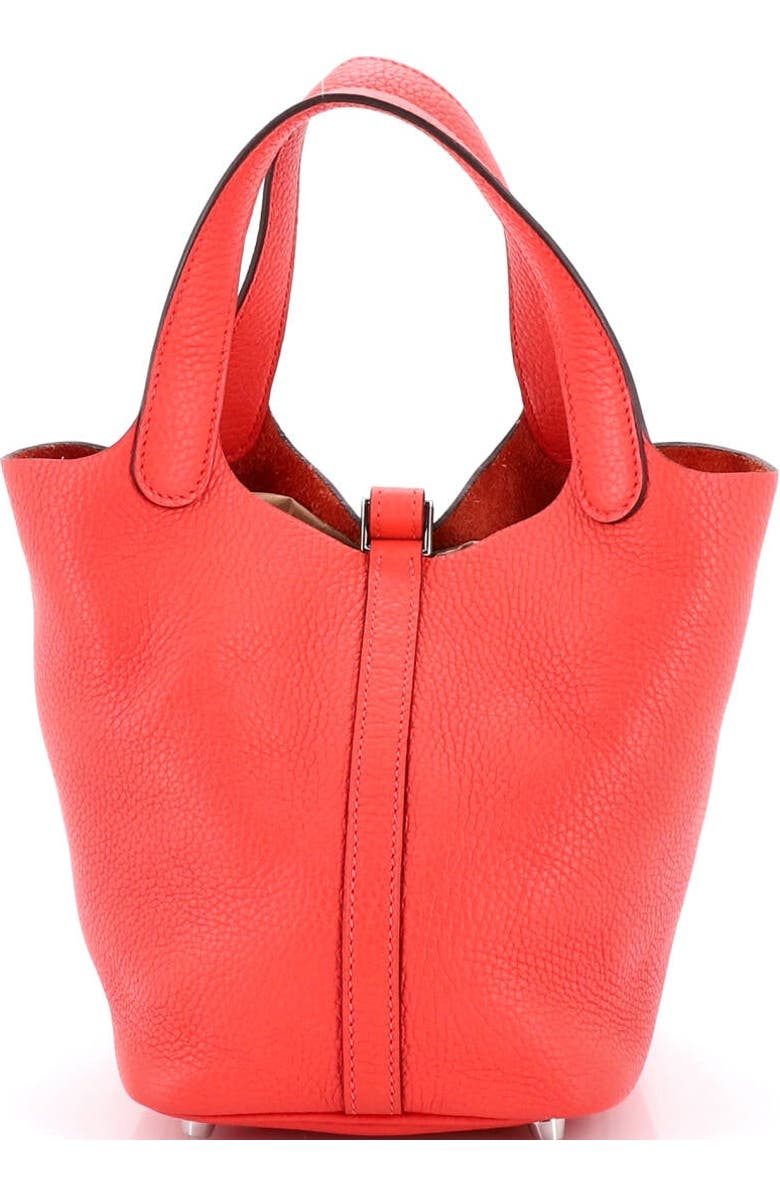 Pre-Owned Hermes Picotin Lock Bag Clemence PM, Alternate, color, Rouge Pivoine