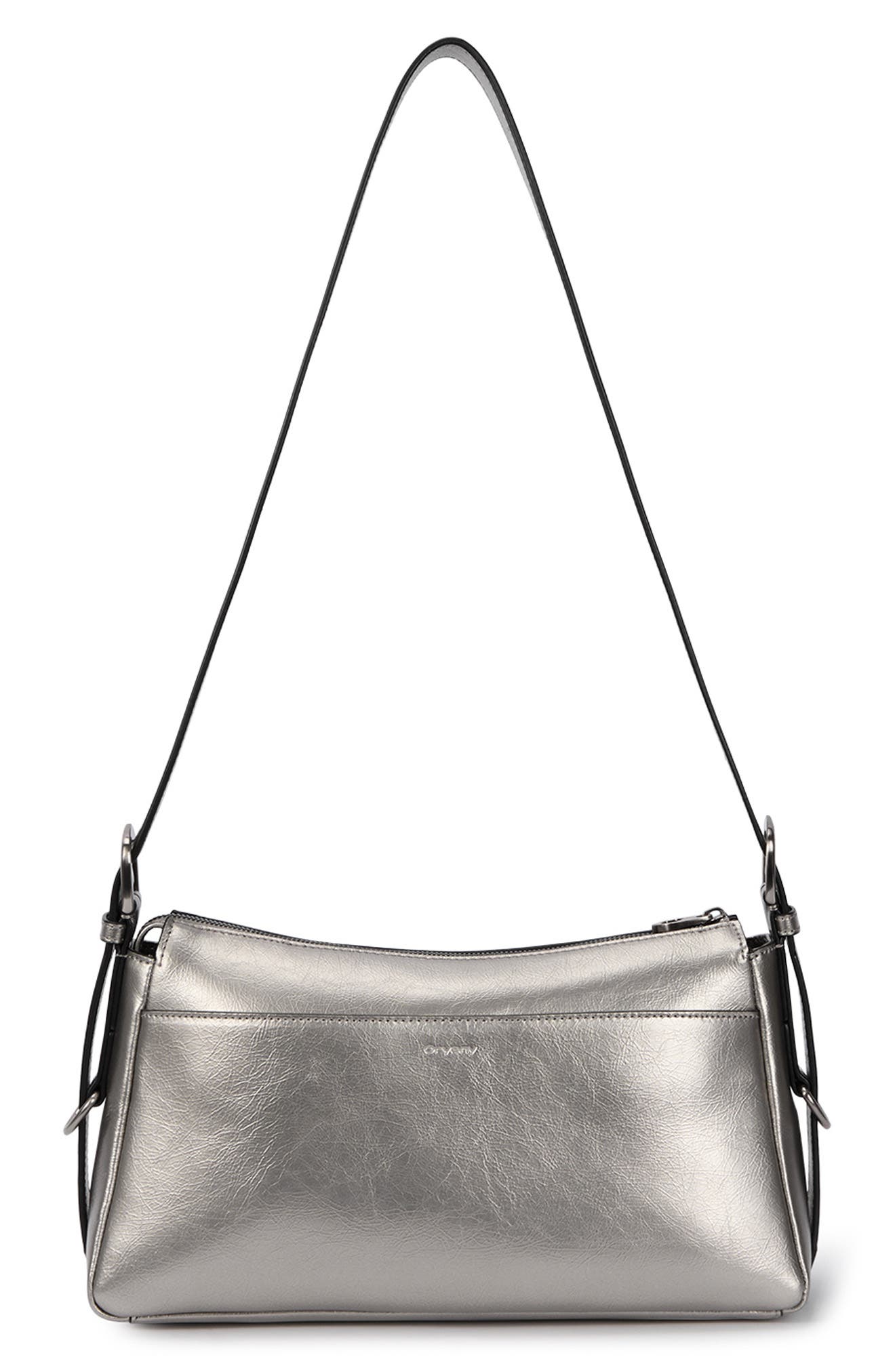 Oryany Moto Shoulder Bag, Alternate, color, Pewter