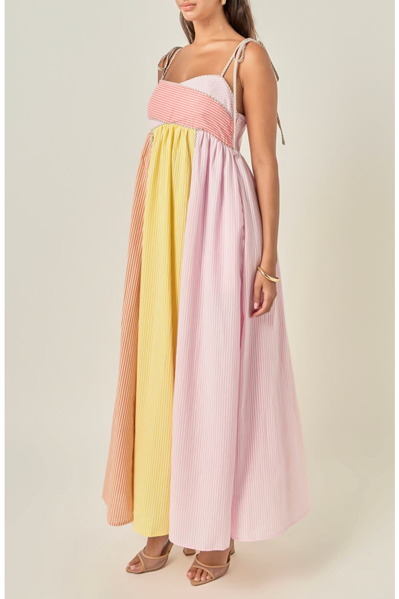 Striped Sleeveless Maxi Dress, Alternate, color, PINK MULTI