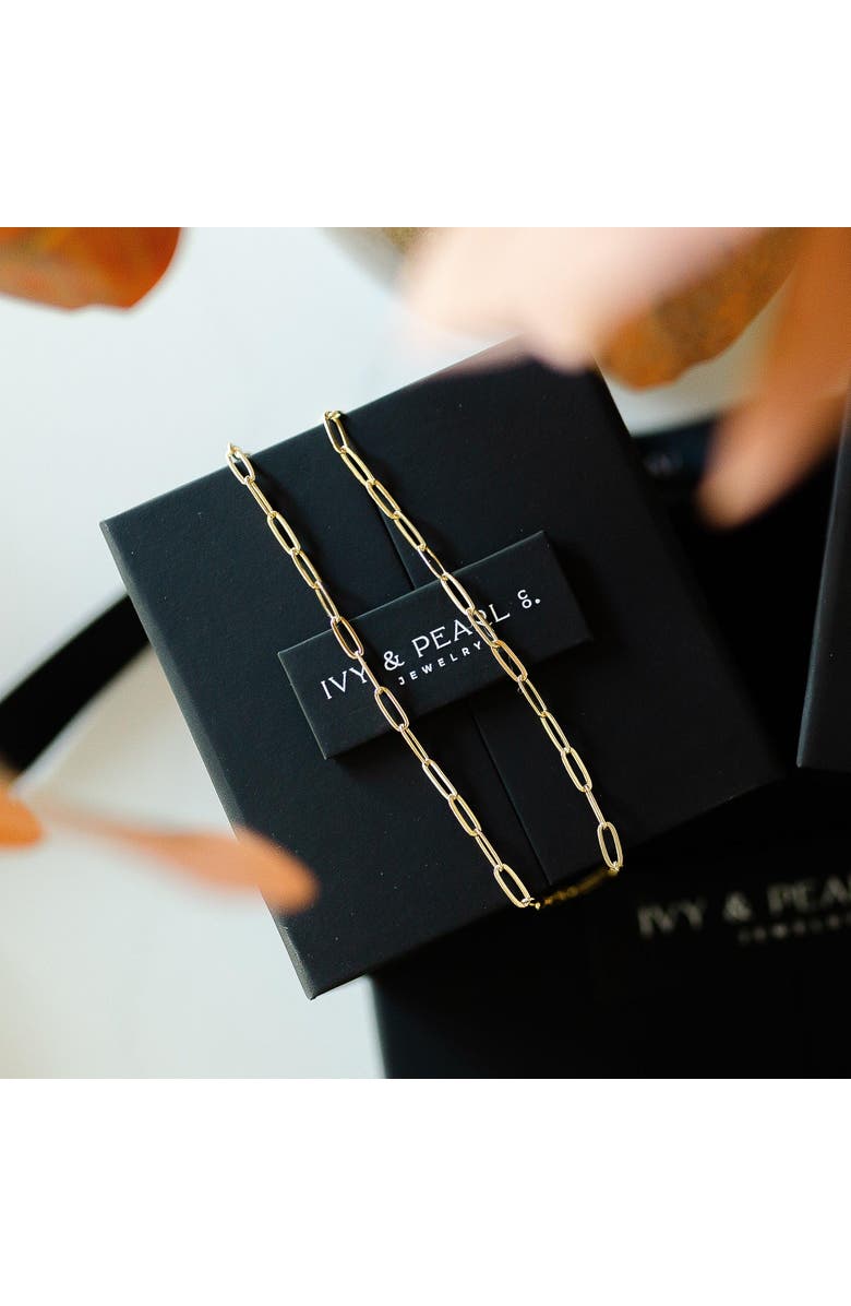 Ivy & Pearl Co. Everyday Paperclip Chain, Alternate, color, Gold