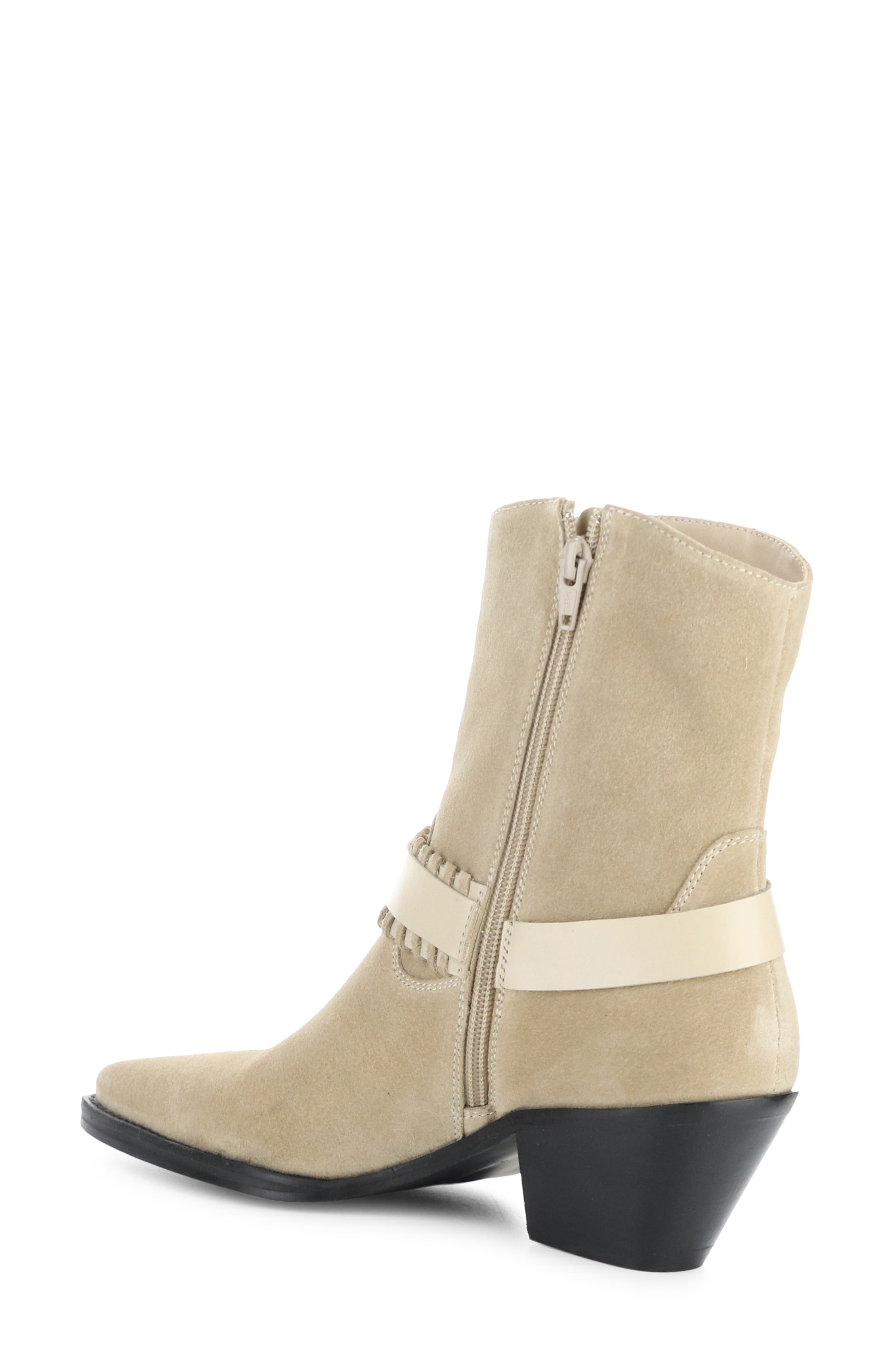 Bos. & Co. Tartan Bootie, Alternate, color, Beige Suede