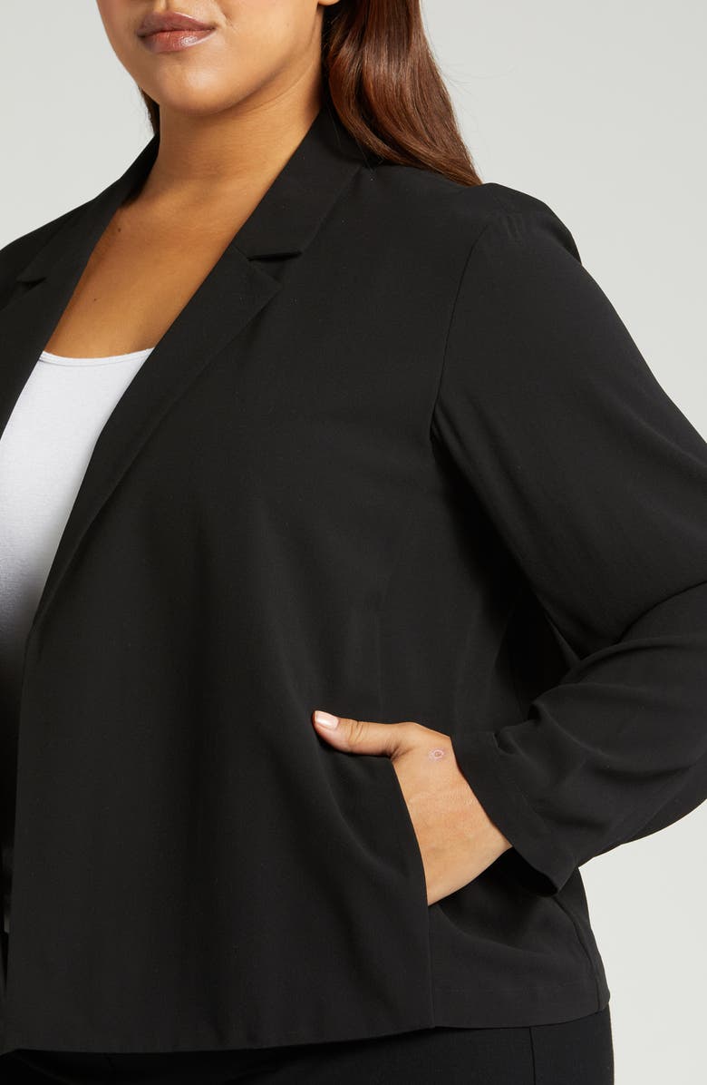 Eileen Fisher Crop Silk Blazer, Alternate, color, 