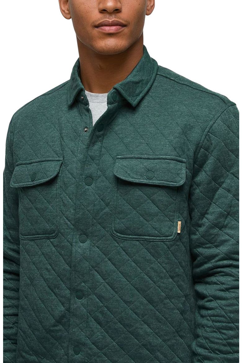 Quilted Colville Shacket, Alternate, color, Forest Pine Heather
