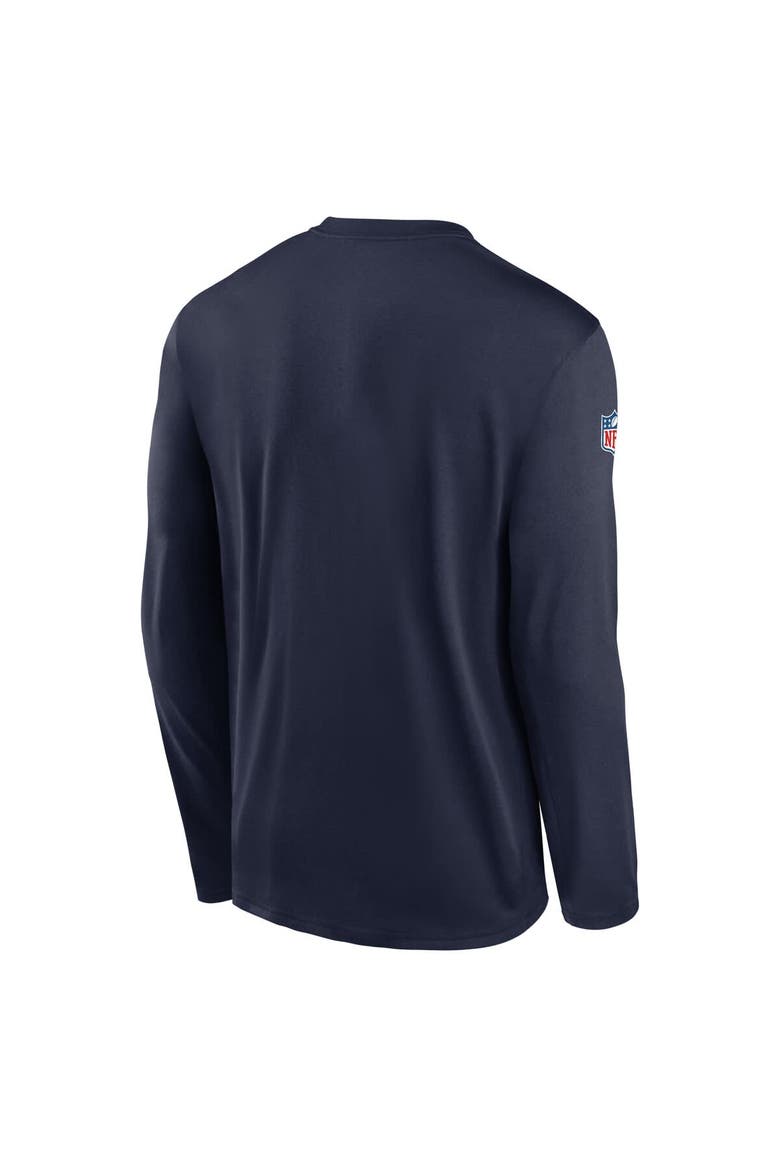 Men's Nike Navy Green Bay Packers The 1923 Classic Sideline Logo Dri-FIT Long Sleeve Legend T-Shirt, Alternate, color, Navy