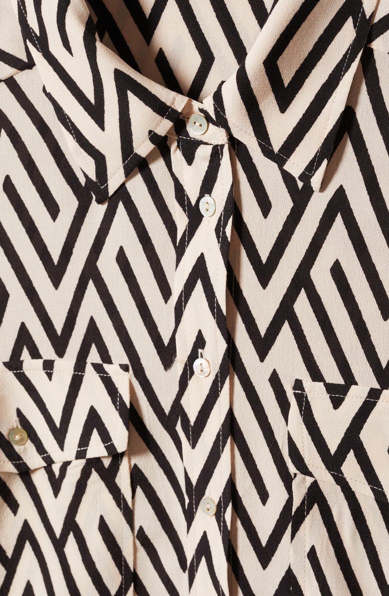 MANGO Oversize Flowy Shirt, Alternate, color, 