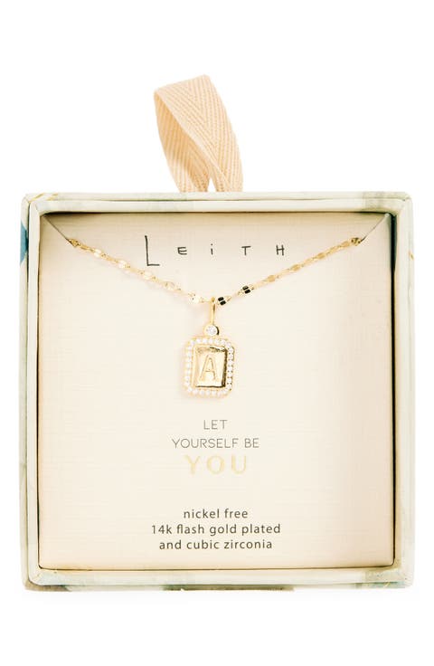 Initial Pendant Necklace