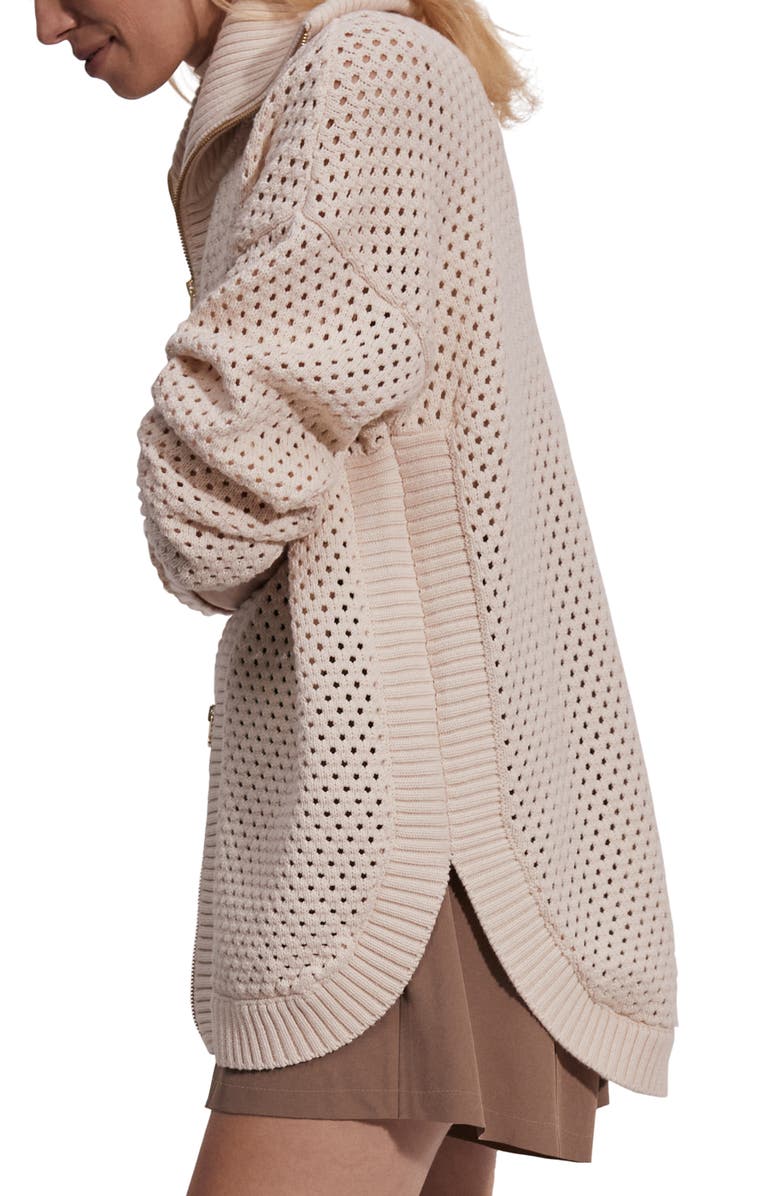 Varley Finn Longline Knit Jacket, Alternate, color,