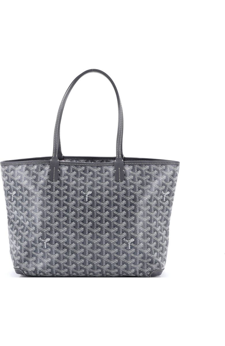 Pre-Owned Goyard Artois Tote Coated Canvas PM, Main, color, Gray