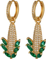 EYE CANDY LOS ANGELES Cubic Zirconia Corn Drop Earrings