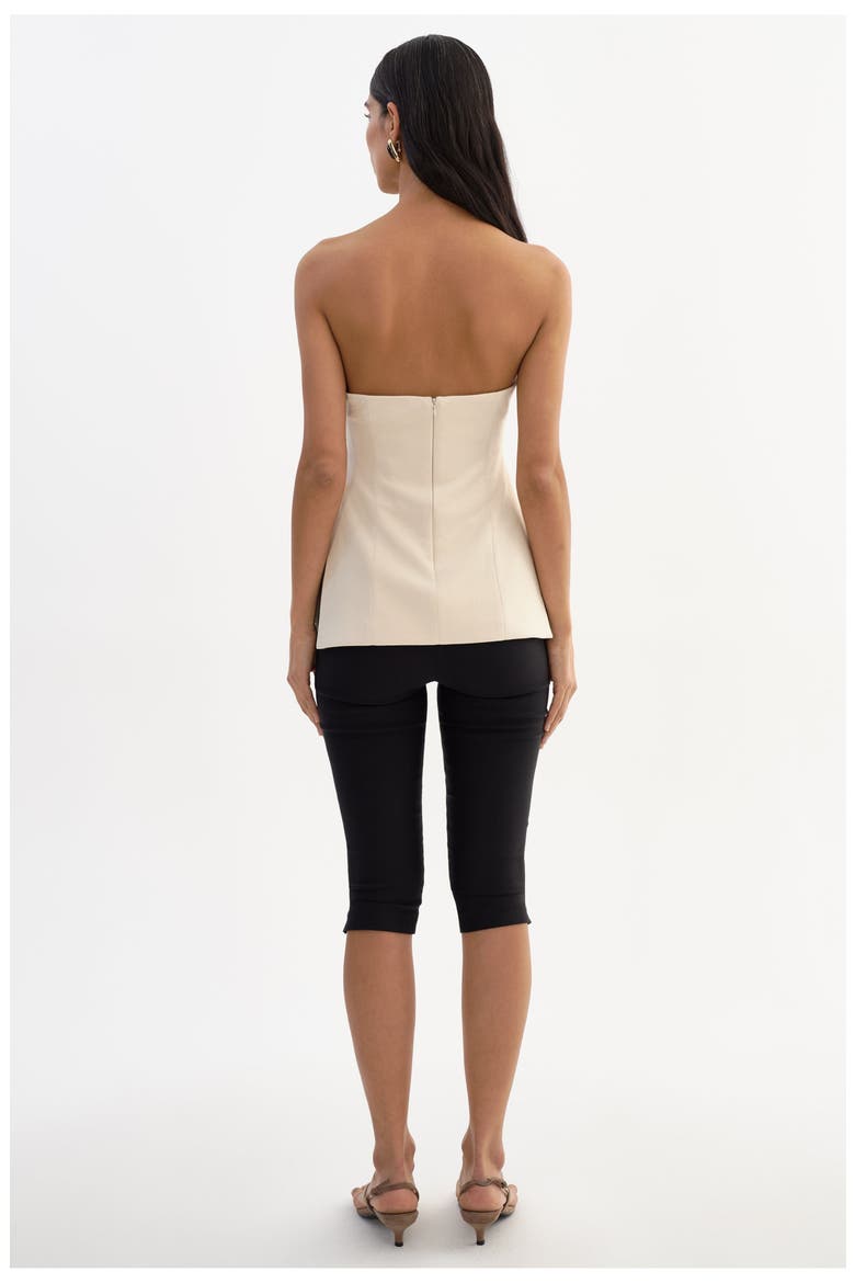 Laia | Faux Suede Bustier, Alternate, color, Opal