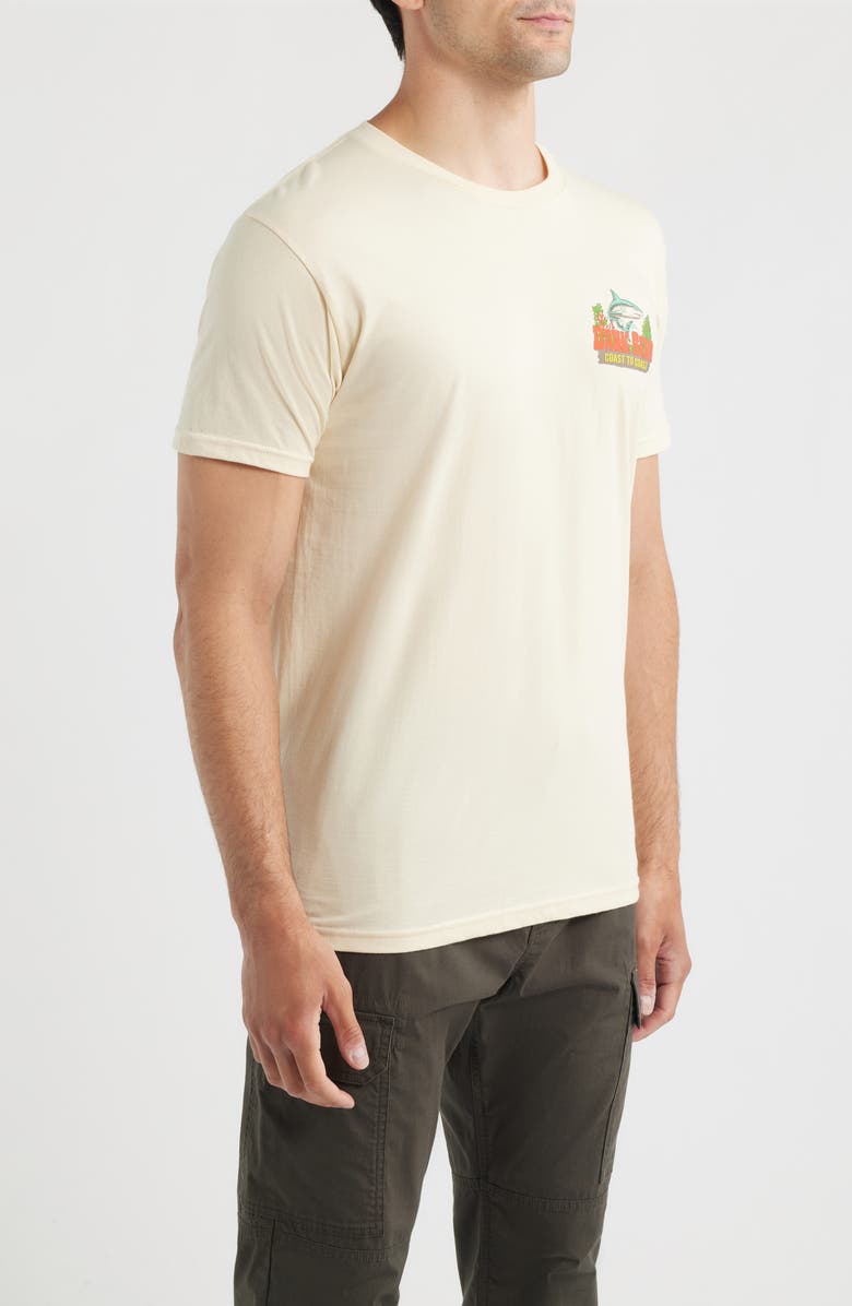 DARK SEAS Water Decal Graphic T-Shirt, Alternate, color, Cream