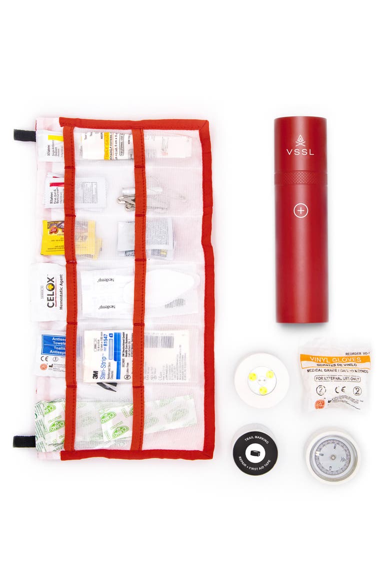 First Aid Waterproof Flashlight, Alternate, color, RED