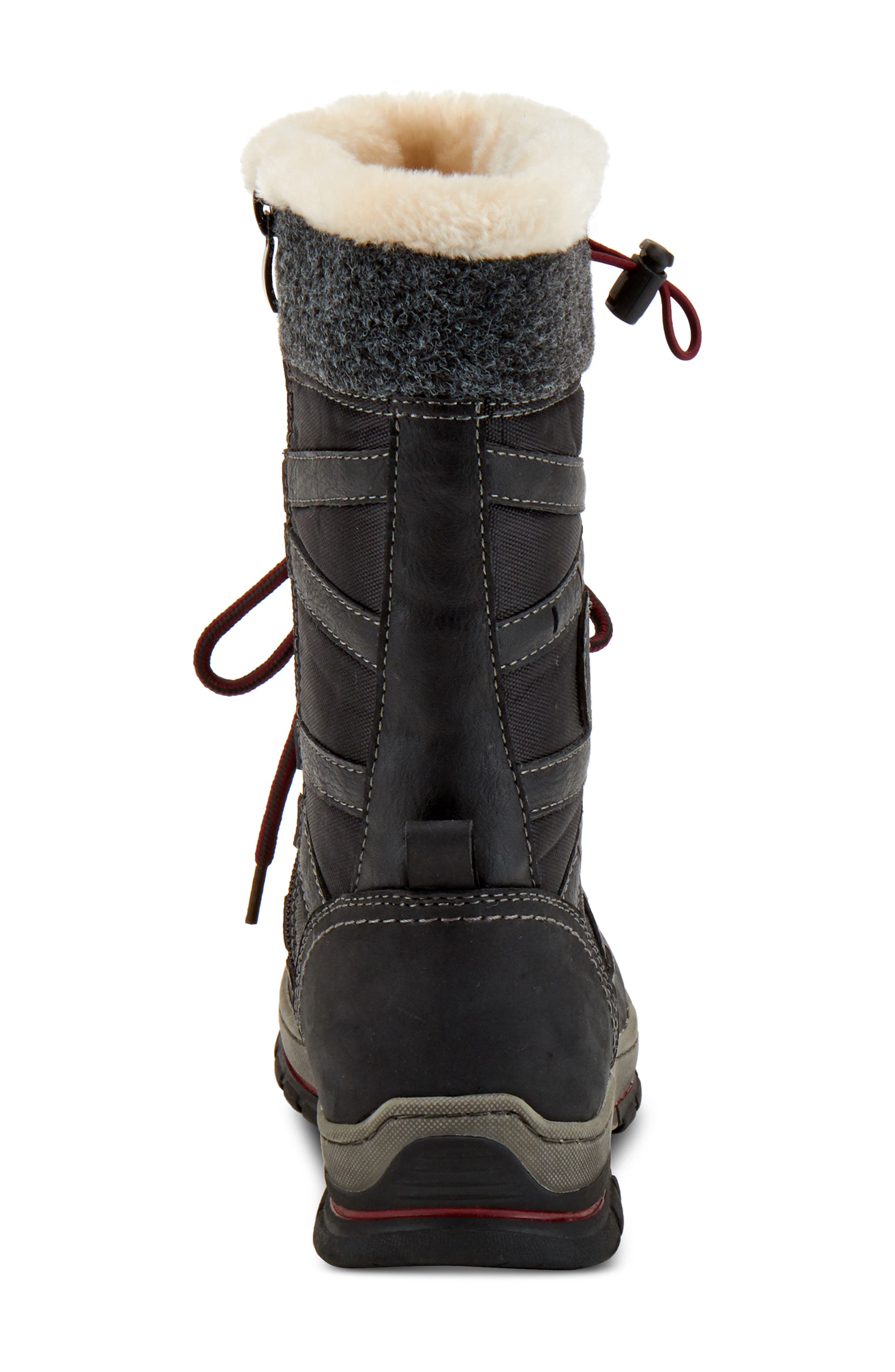 Spring Step Brurr Faux Fur Lined Waterproof Snow Boot, Alternate, color, 